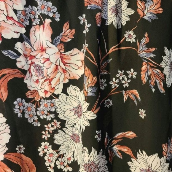 AByer Dress Blouse High Low Boho Deep V Neck Formal Blouse - Picture 3 of 7